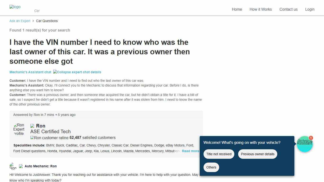 How To Find Previous Car Owner Using VIN Number?