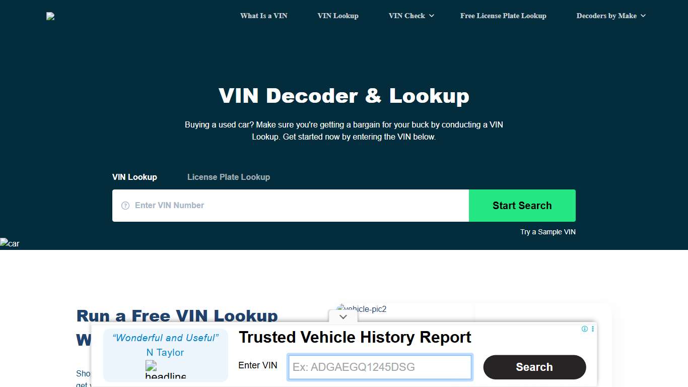 VIN Decoder - Free VIN Number Lookup | VinPit